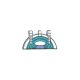 Hollywood Bowl Shell Pin